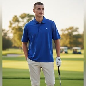 Callaway Cobalt Blue Men's Polo